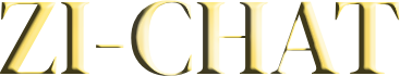 logo zi-chat en text et en version or